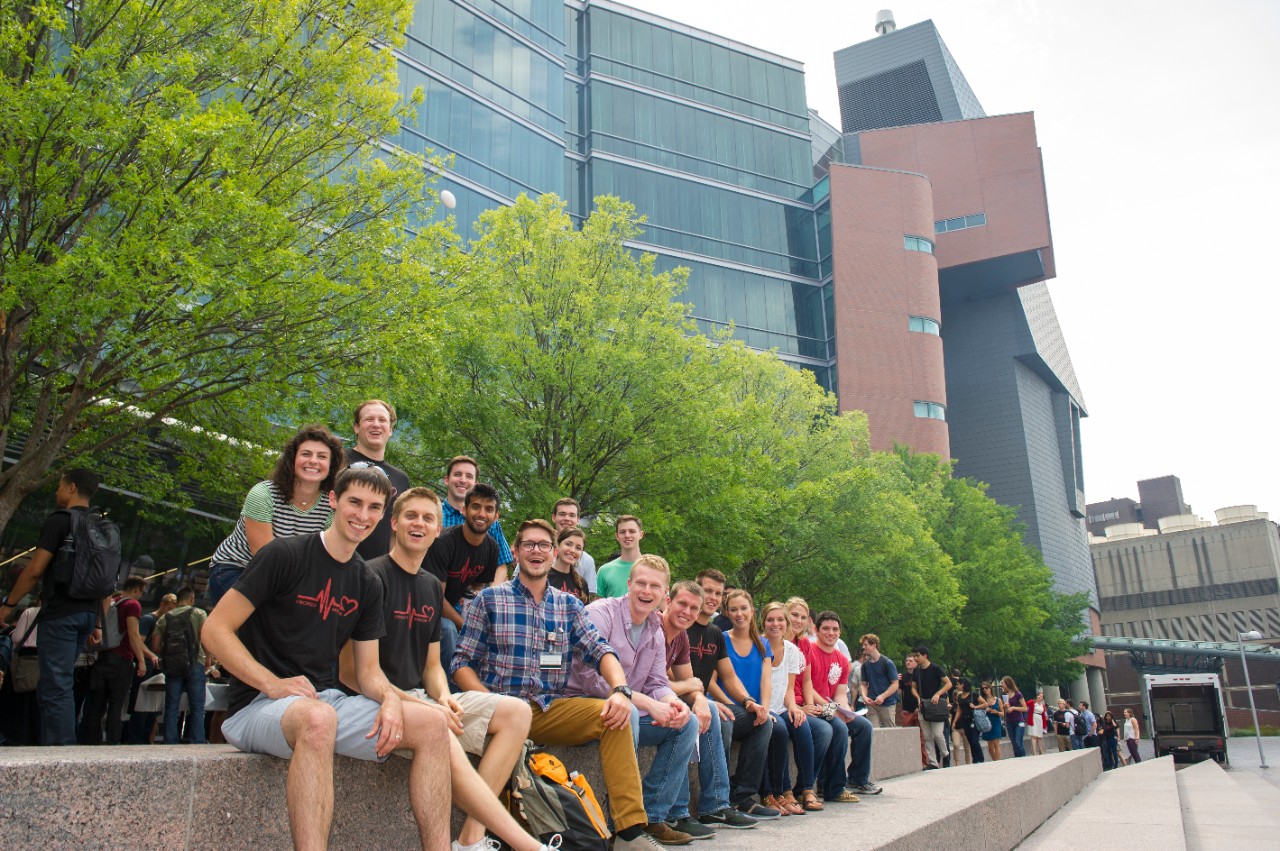 medical students shown during a previous orientation