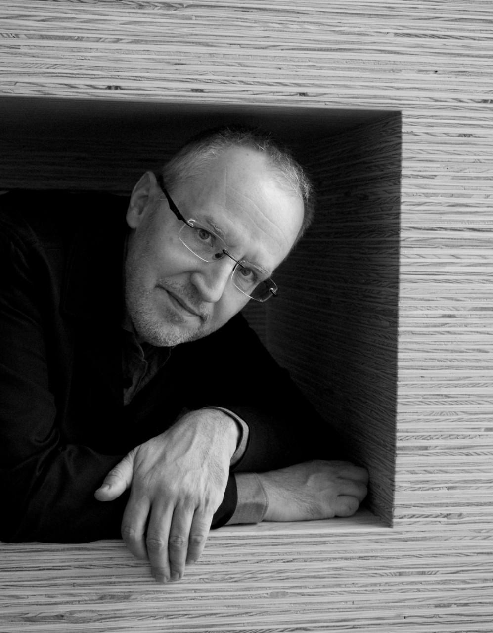 A portrait of CCM Professor of Composition Michael Fiday.