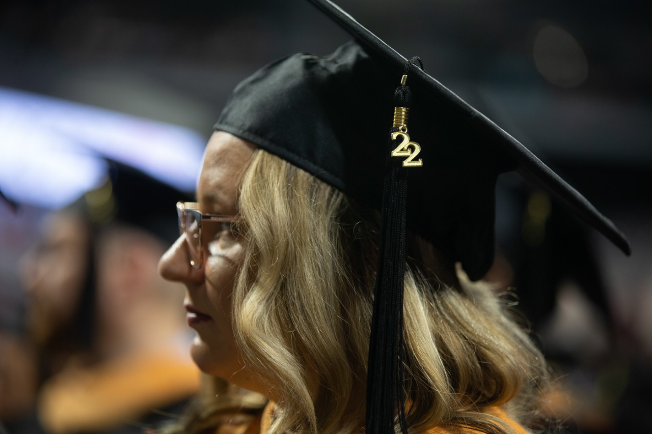 The University of Cincinnati celebrates its Spring 2022 Commencement Ceremony. Doctoral and Masters Ceremony.