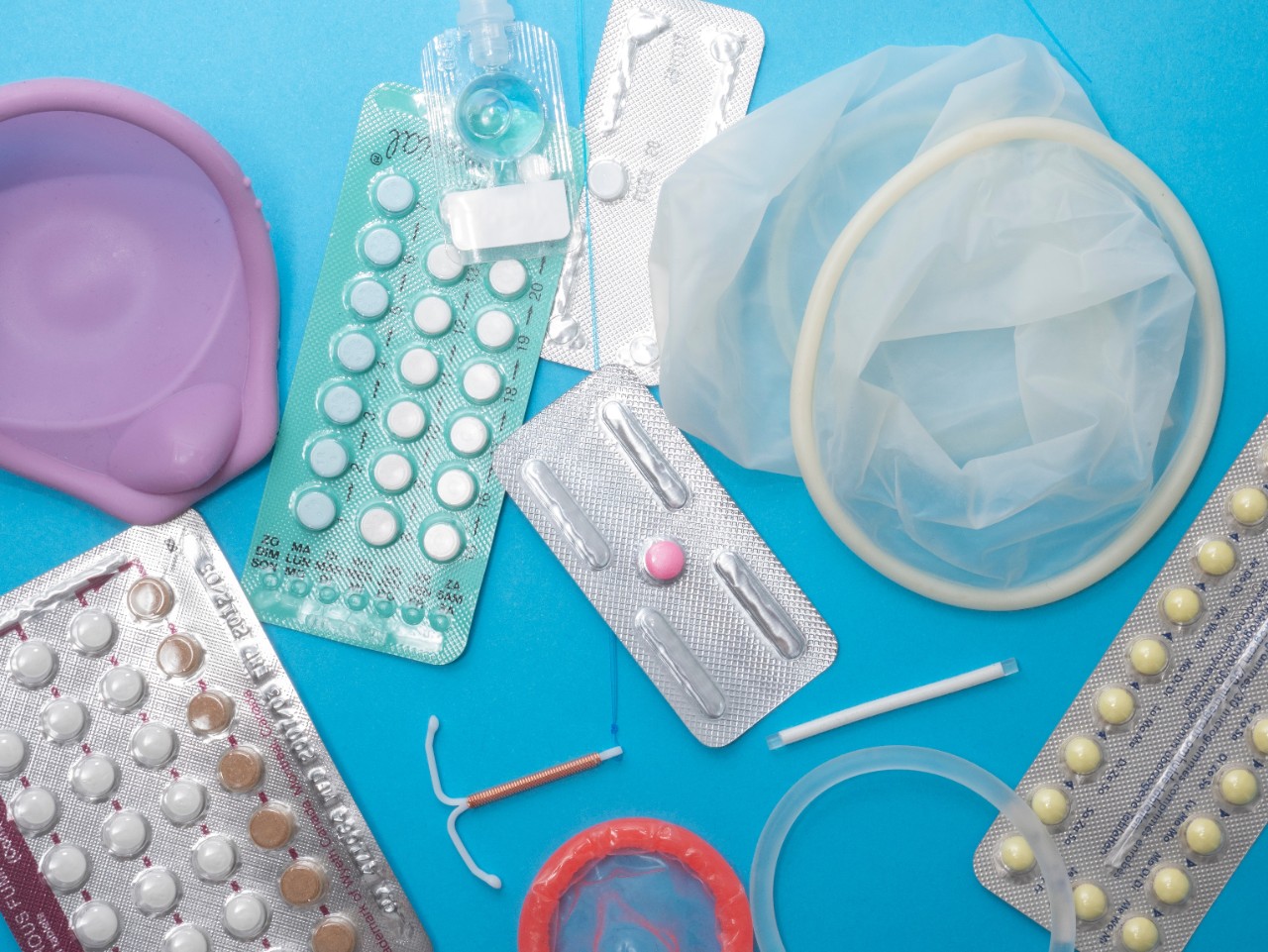 images of pills and contraceptive devices