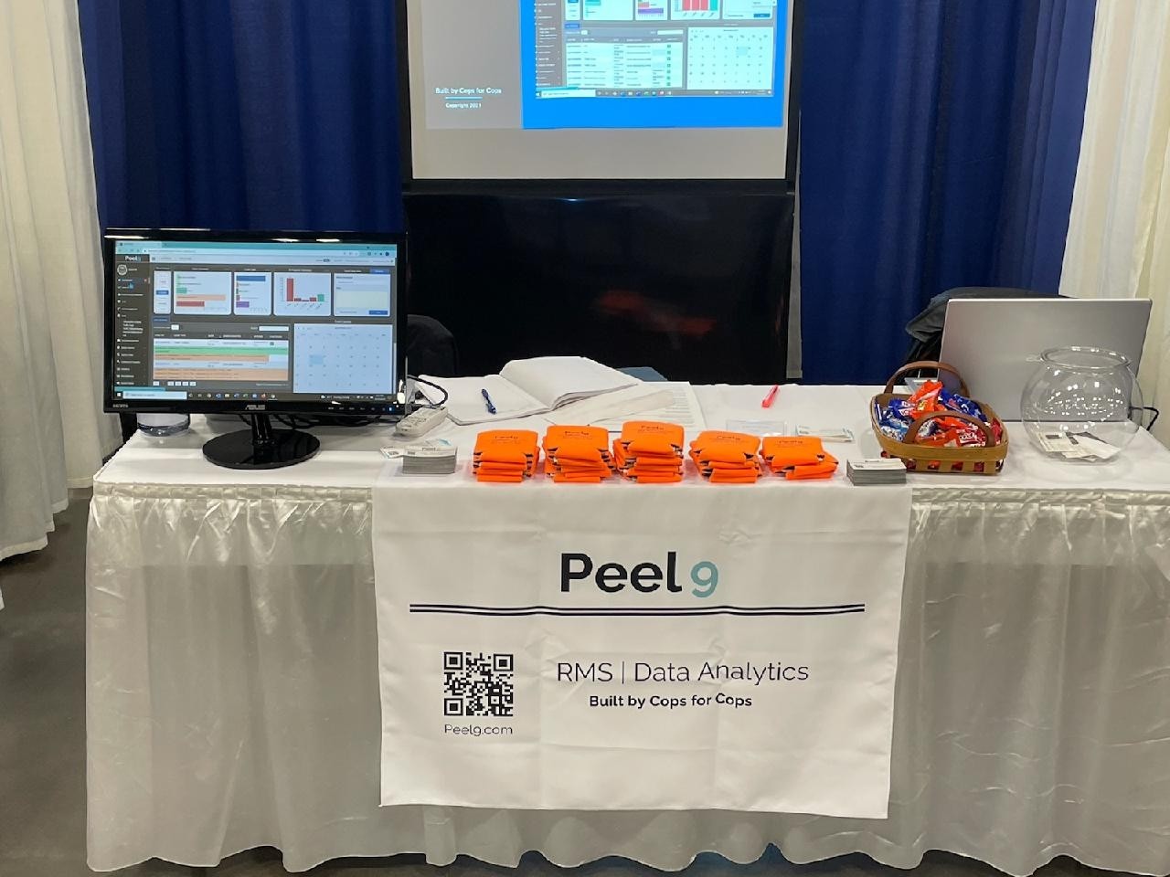 A Peel9 table at a conference.