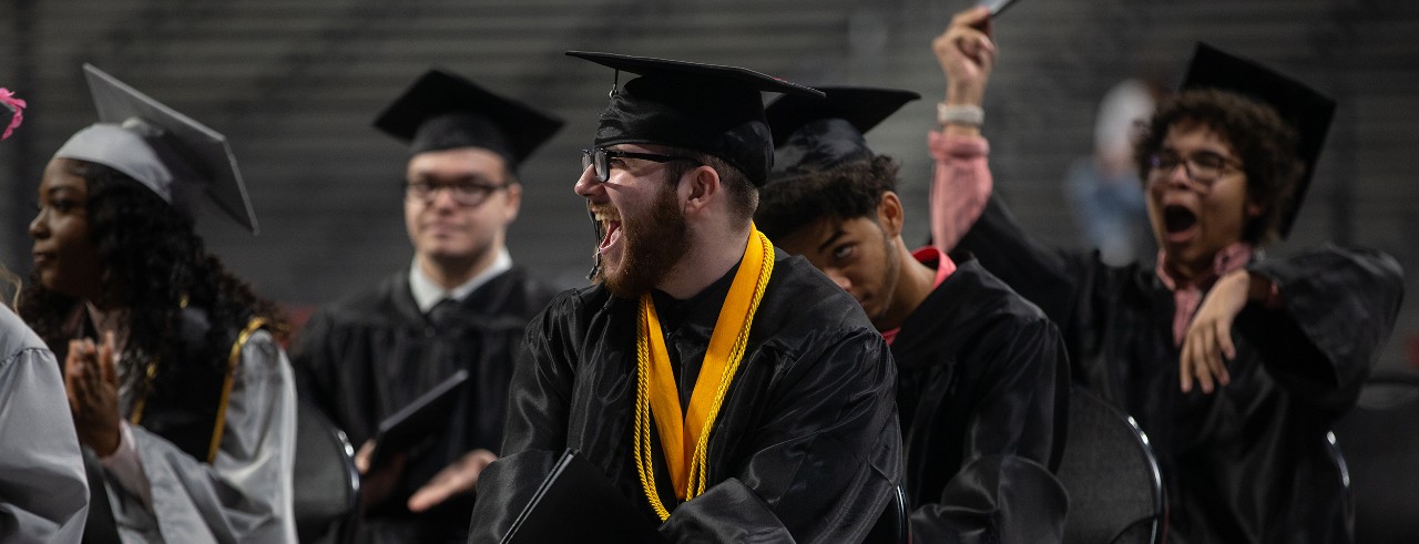 The 2022 Oyler High School Graduation. Marian Spencer Scholar Marcus Elliot is among the graduates.