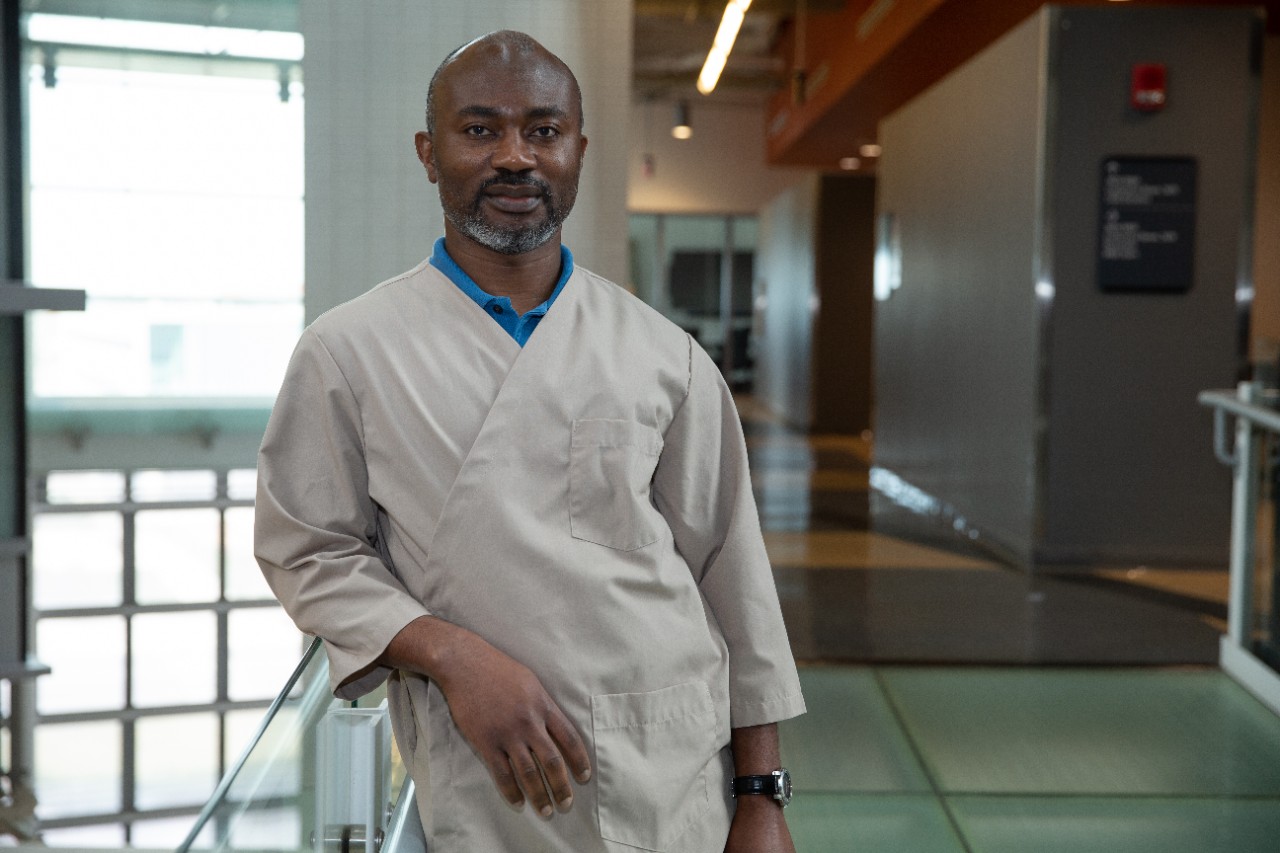 Dr. Hyacinth and his lab. Dr. Hyacinth researches the causes of health disparities between racial and ethnic groups in brain health.