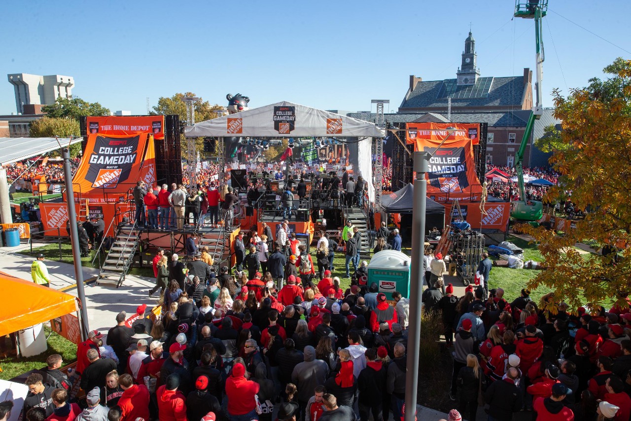 ESPN hosts College Gameday from campus on Homecoming and the football team defeats Tulsa.