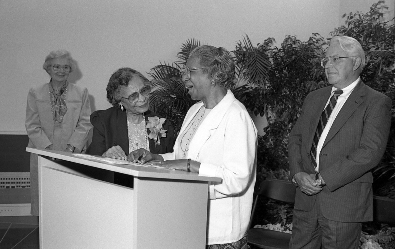 1992 ceremonies to dedicate Edwards Center