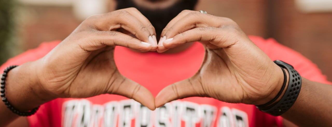 Hands making a heart