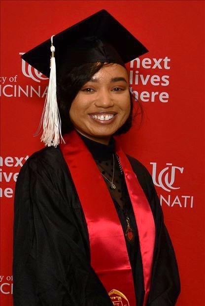 Film and media graduate Deja Shanks, now part of the marketing team at Cincinnati Playhouse in the Park
