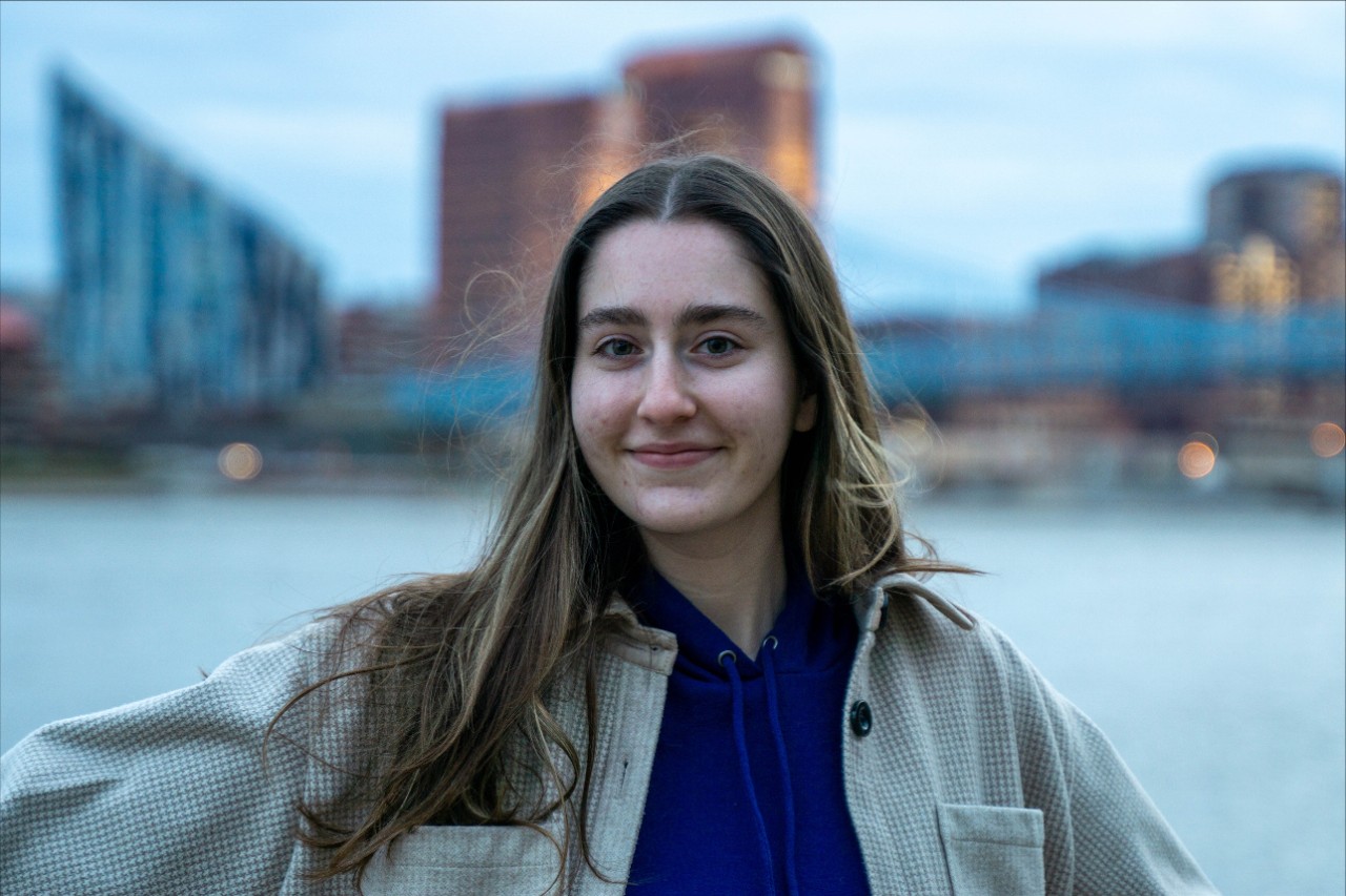 UC physics/astrophysics undergraduate student Lauren Elicker