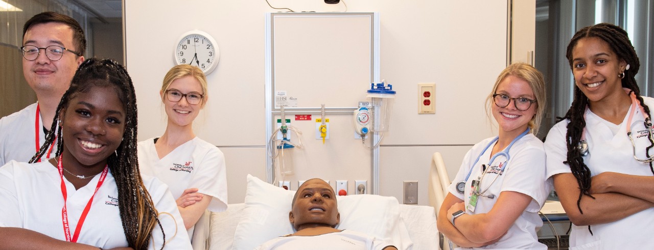 Students in simulation lab