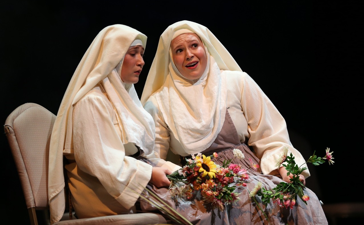 CCM students dressed as nuns perform in a dress rehearsal photo from CCM's Nov. 2022 production of "Dialogues of the Carmelites" Photo/Mark Lyons