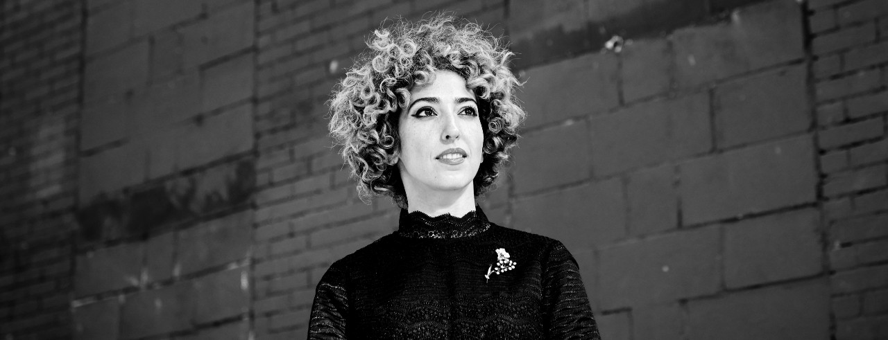 A black and white photo of new CCM faculty member Sara Daneshpour. Photo/Kaupo Kikkas