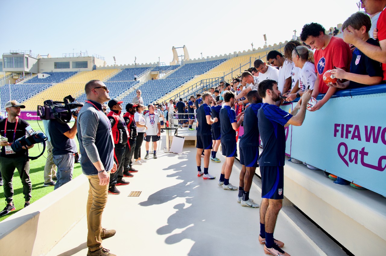 DSS Officer Prieto at a U.S. Men's National Team Practice