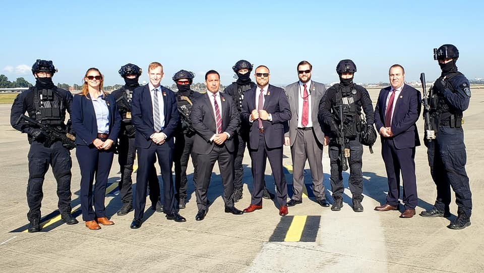 Prieto with Tactical Support Unit