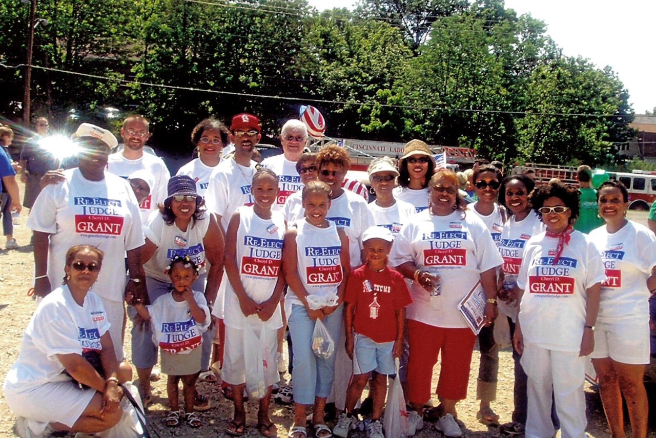 Grant with campaign volunteers 