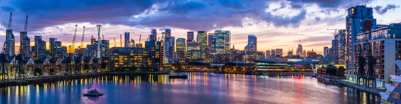 Canary Wharf in London, UK