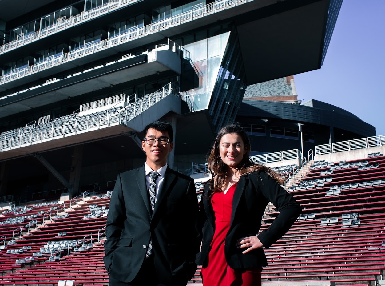UC student body president and vice president Taylor Morgan and Vu Pham