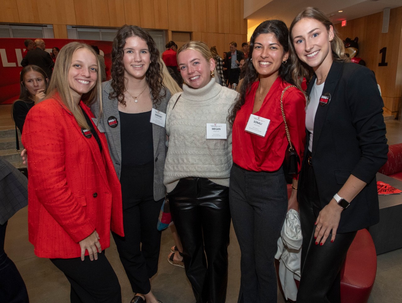 People enjoyed the University of Cincinnati Lindner Business Honors Homecoming event at Lindner College of Business Wednesday October 11, 2023. Photos by Joseph Fuqua II
