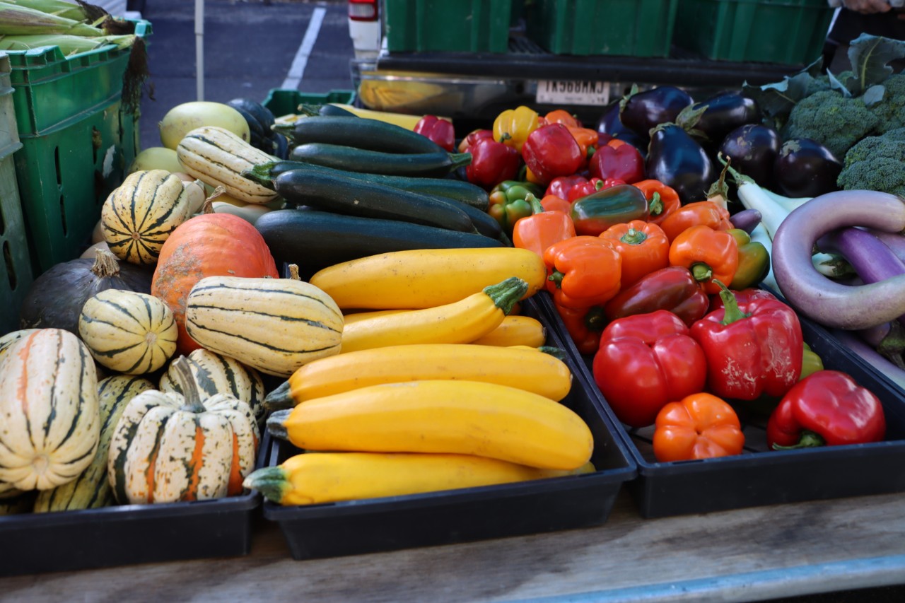 Fresh veggies and produce at the Northside Farmer's Market. Credit/Hannah White