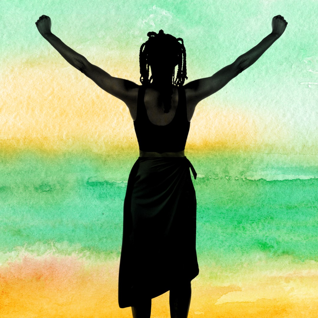 A promo graphic for Once On This Island. Design by Mikki Graff. 