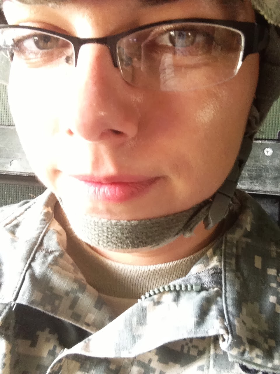 Stefani Vestring during her deployment in the U.S. Army. 