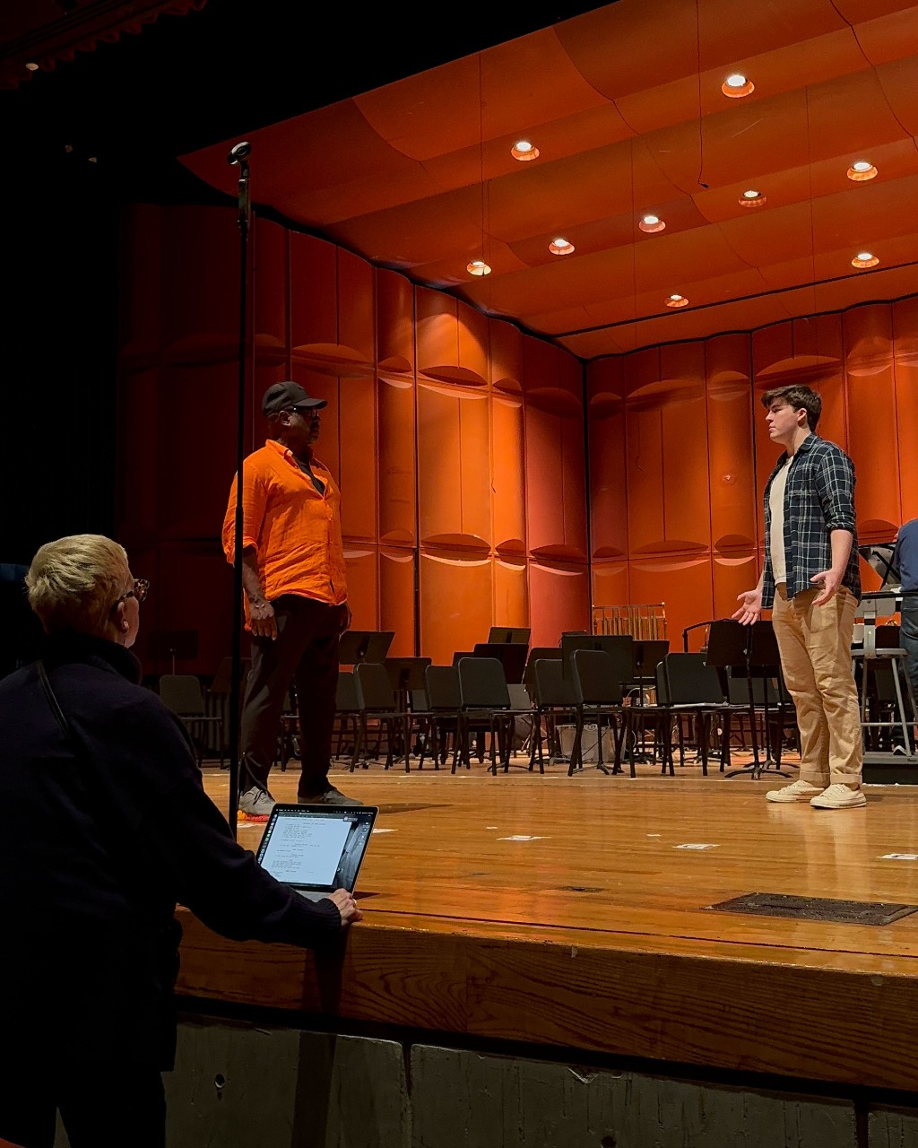 Rehearsals for the Carnegie Hall performance. Photo provided by Nate Jones.