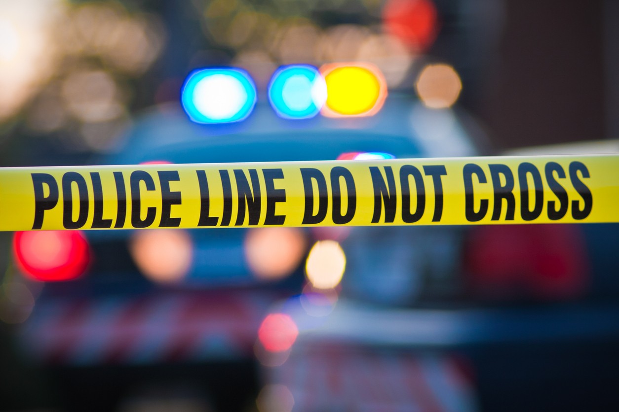 Crime scene police tape that states "Do not Cross"