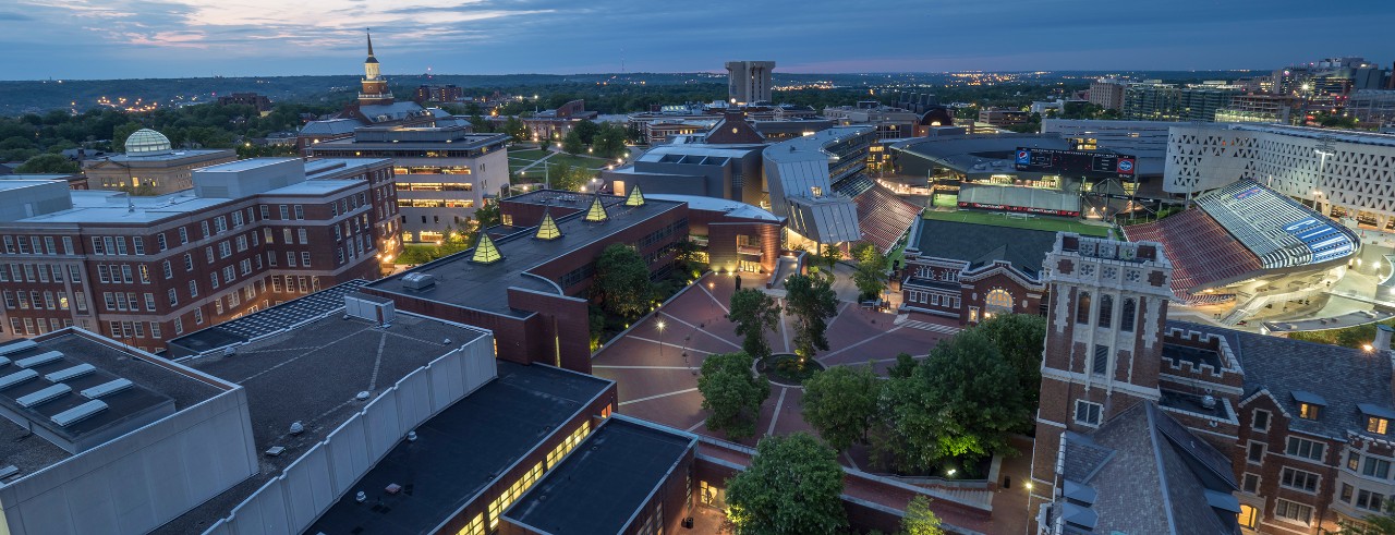 CCM Village at night