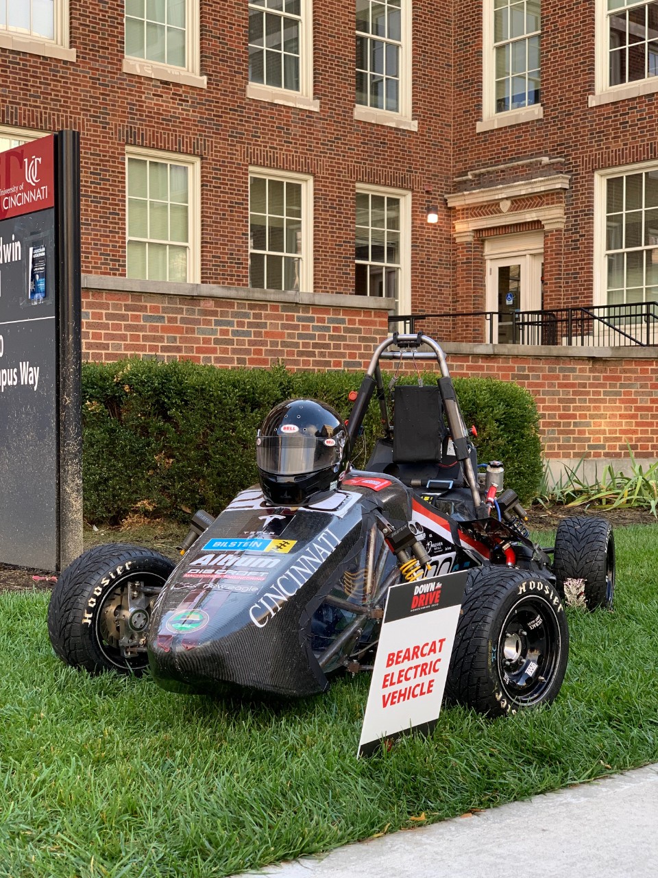 UC electric vehicle on display