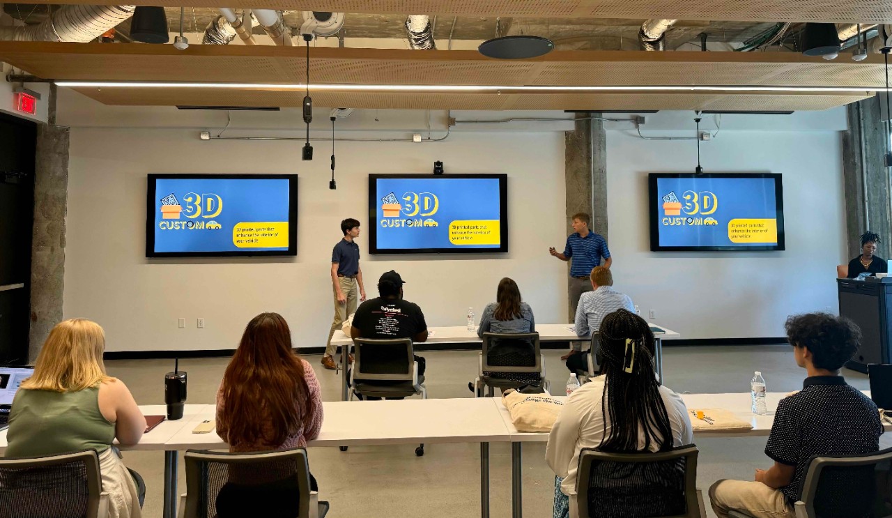 Students attend the Inventure program. 