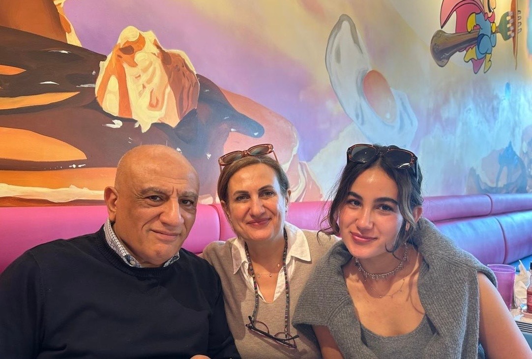 NIS student, Yasmine Shaban and parents. Photo/Yasmine Shaban