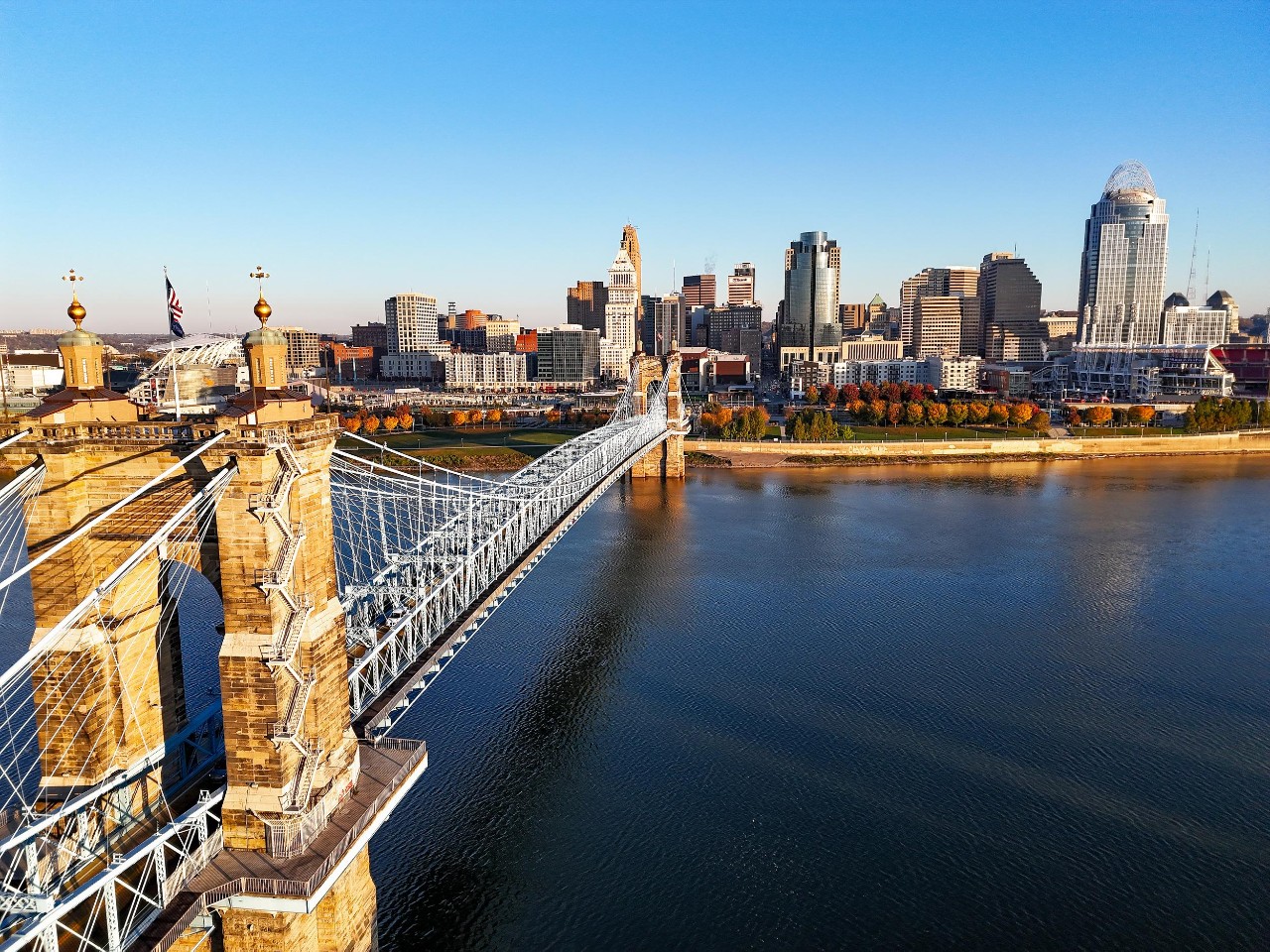 View of the Cincinnati skyline