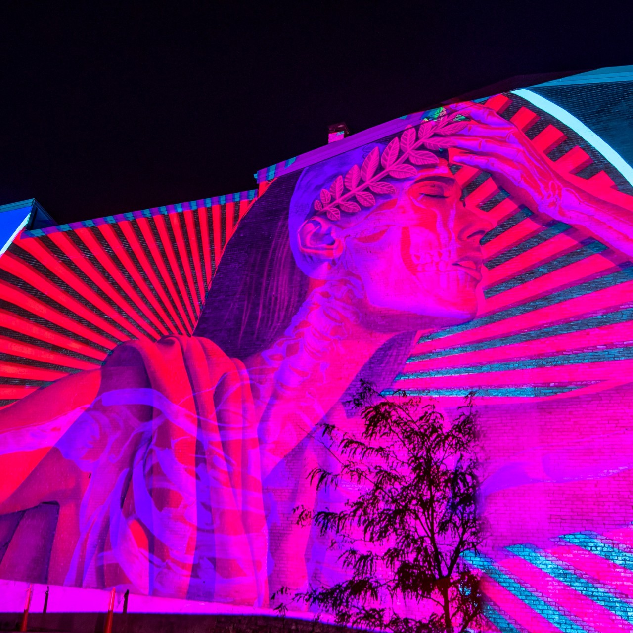 BLINK: CCM students create lighting design on 'Insane 51' mural