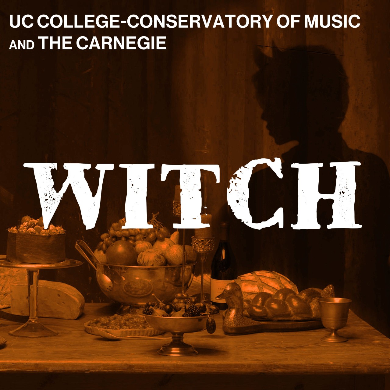 Promotional graphic for The Carnegie and CCM's co-production of "The Witch." Photo/provided