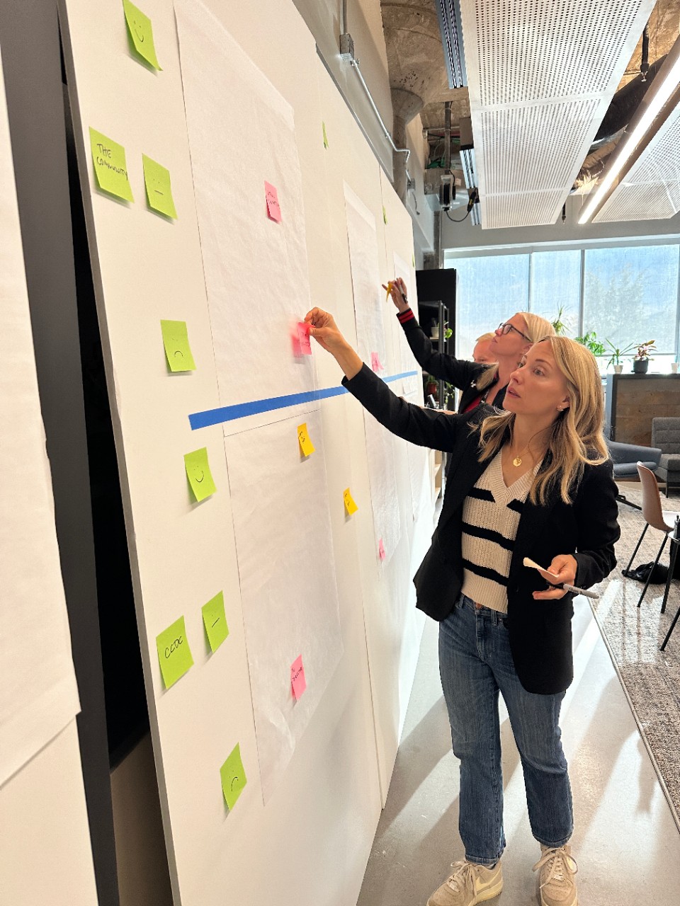 Corryville CDC members brainstorming at the 1819 Learning Lab