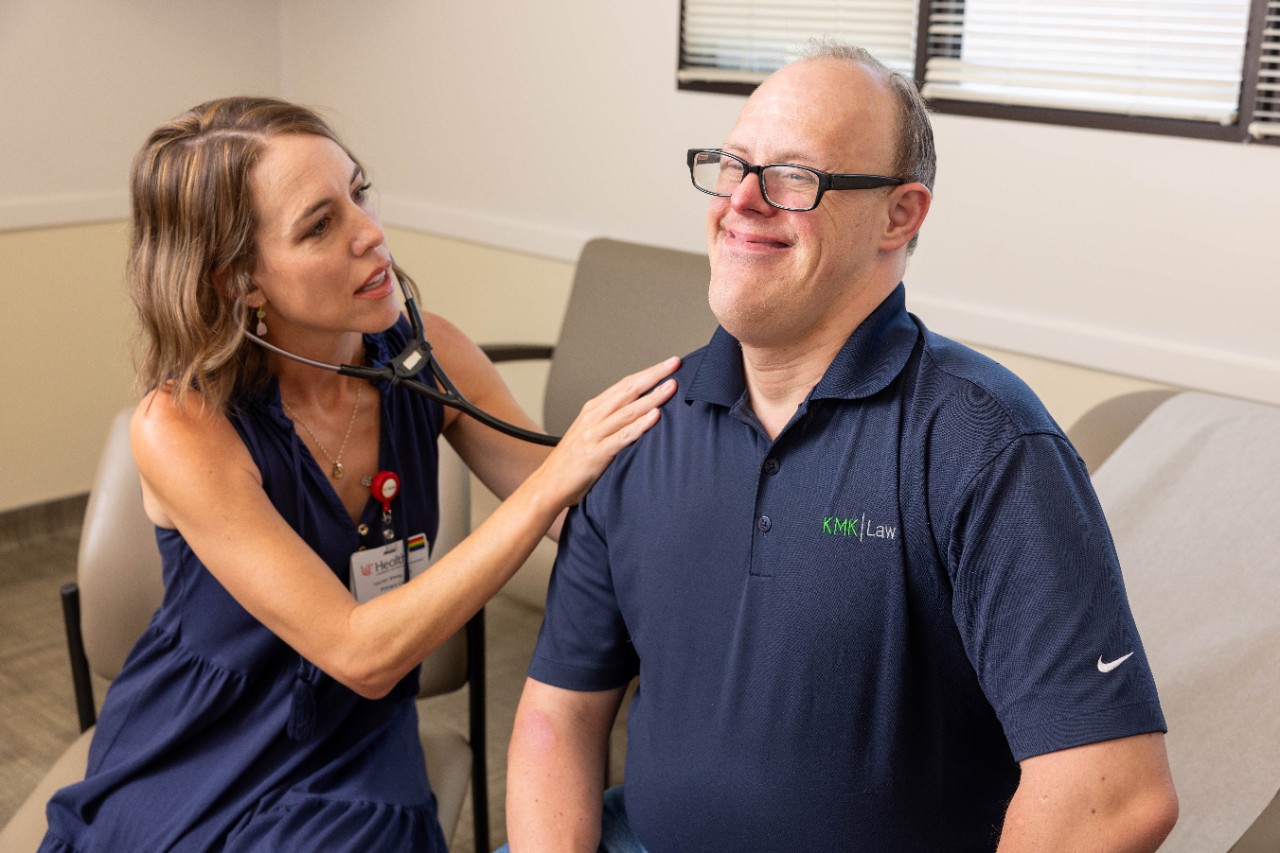 Dr. Wang and patient