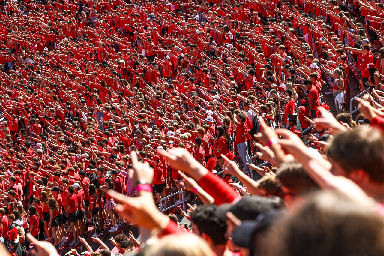 during the Bearcats’ game against the Pittsburgh Panthers on Saturday, September 7, 2024 at Nippert Stadium in Cincinnati, OH / UC Communications photo by Maylea Salmon