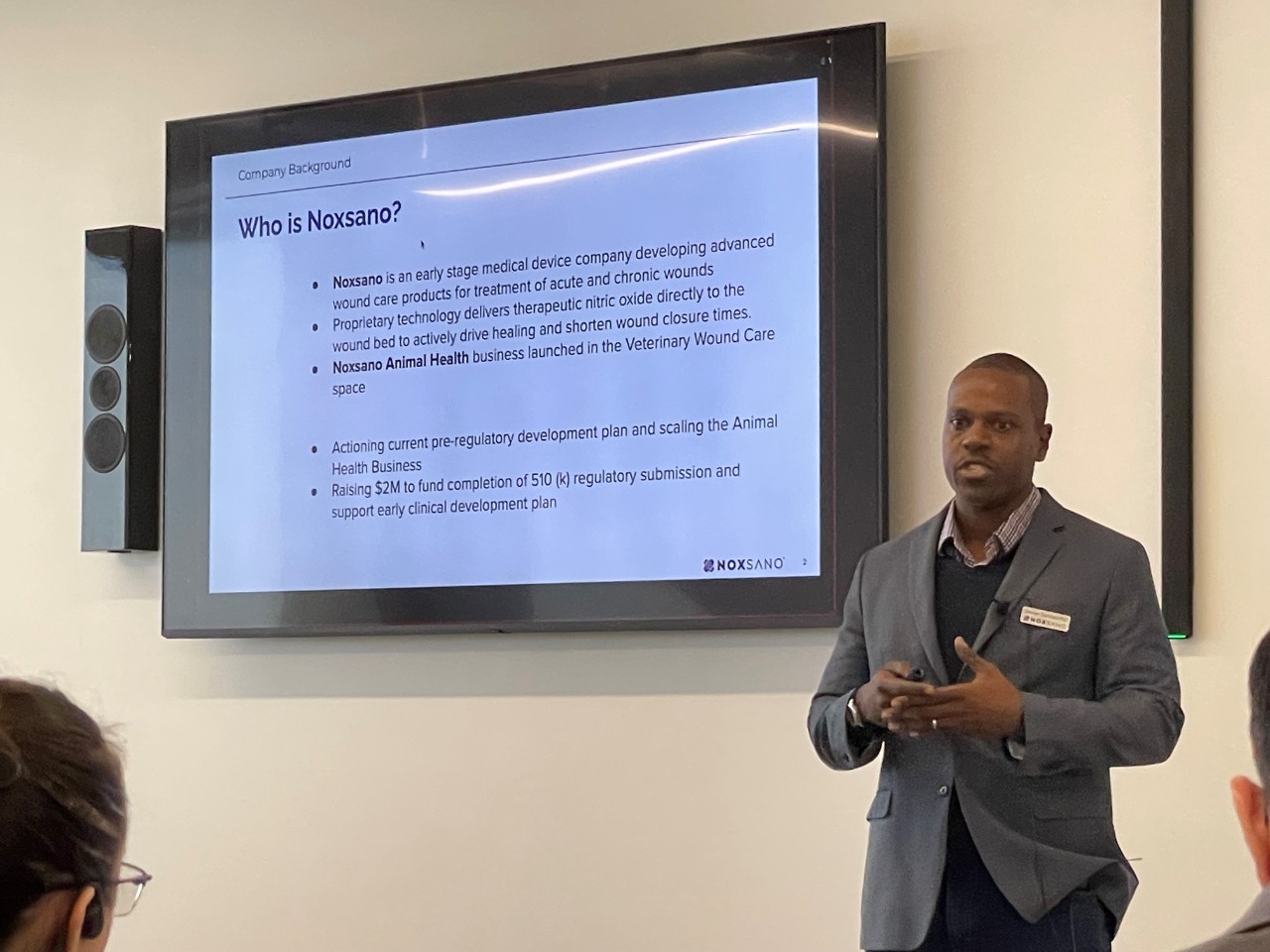 A Noxsano representative discusses treatments of chronic wounds.