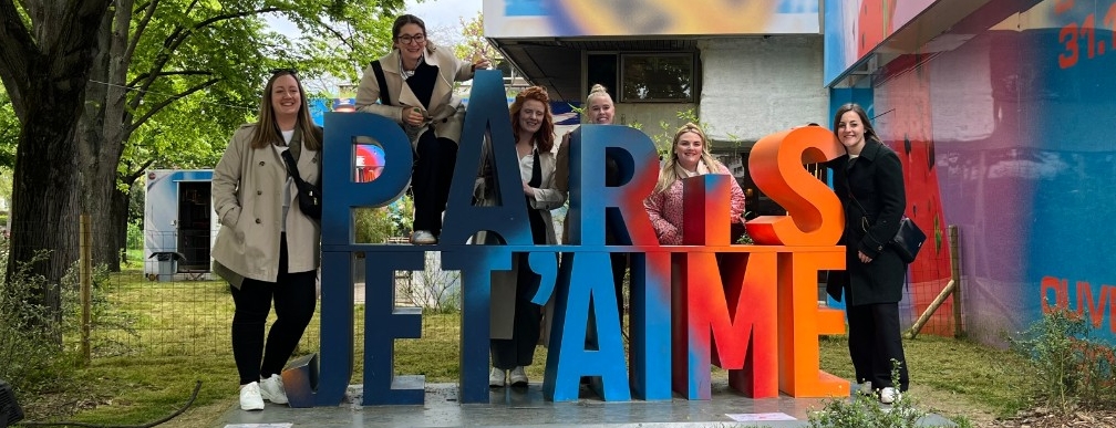 UC Nurse Anesthesia students in Paris, France, for a week of networking and education alongside  Institut de Formation Interhospitalier Theodore Simon (IFITS) students.