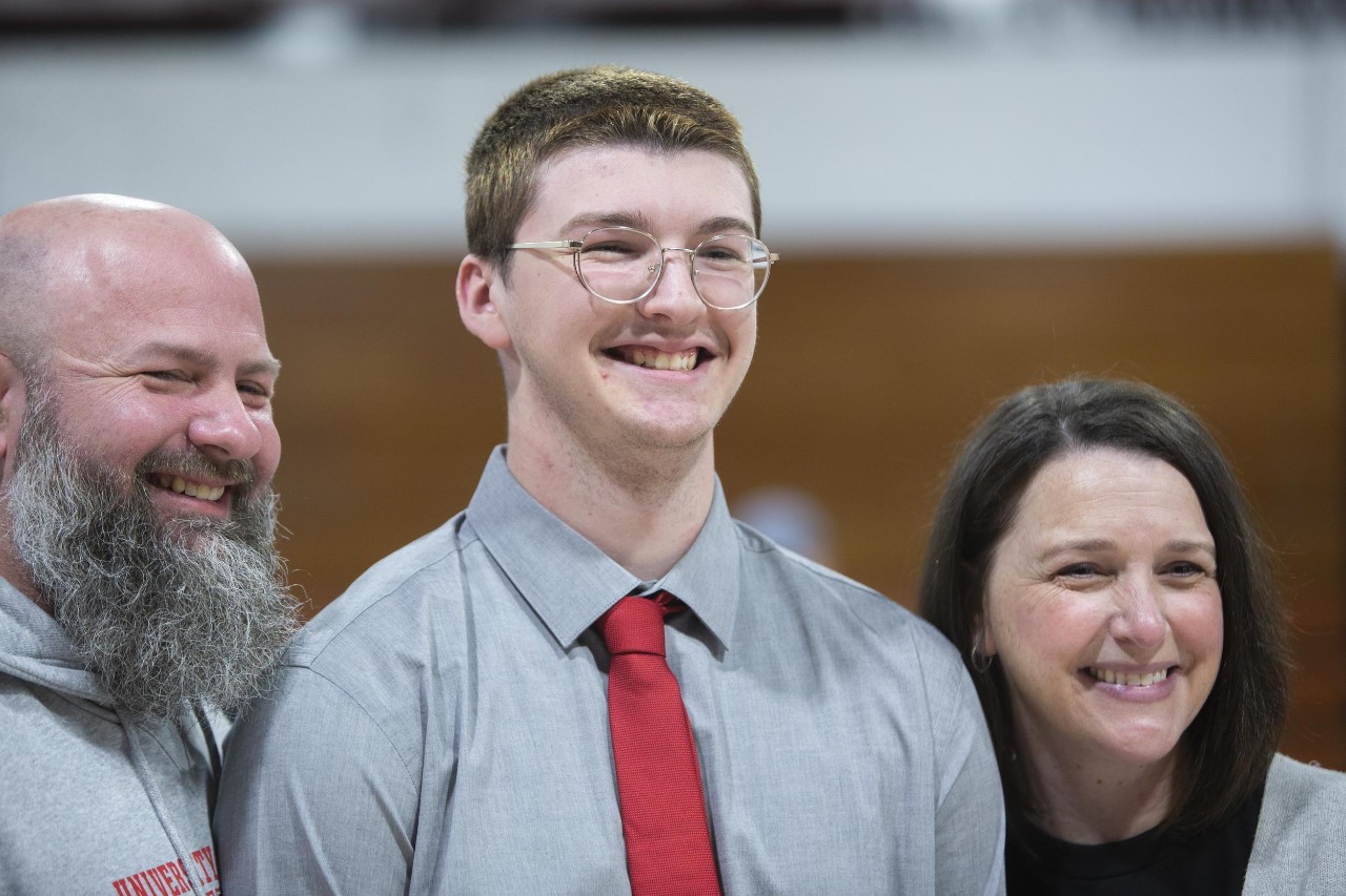 UC celebrates Decision Day 2025 student surprises at La Salle High School, Nick Kolbinsky and Owen Herzog.