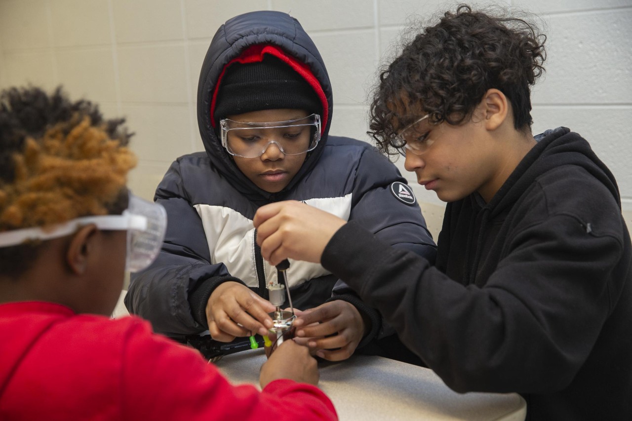UC's Center for Public Engagement with Science will welcome fifth and sixth graders from the Clifton Area Neighborhood School to learn more about science and engineering majors.