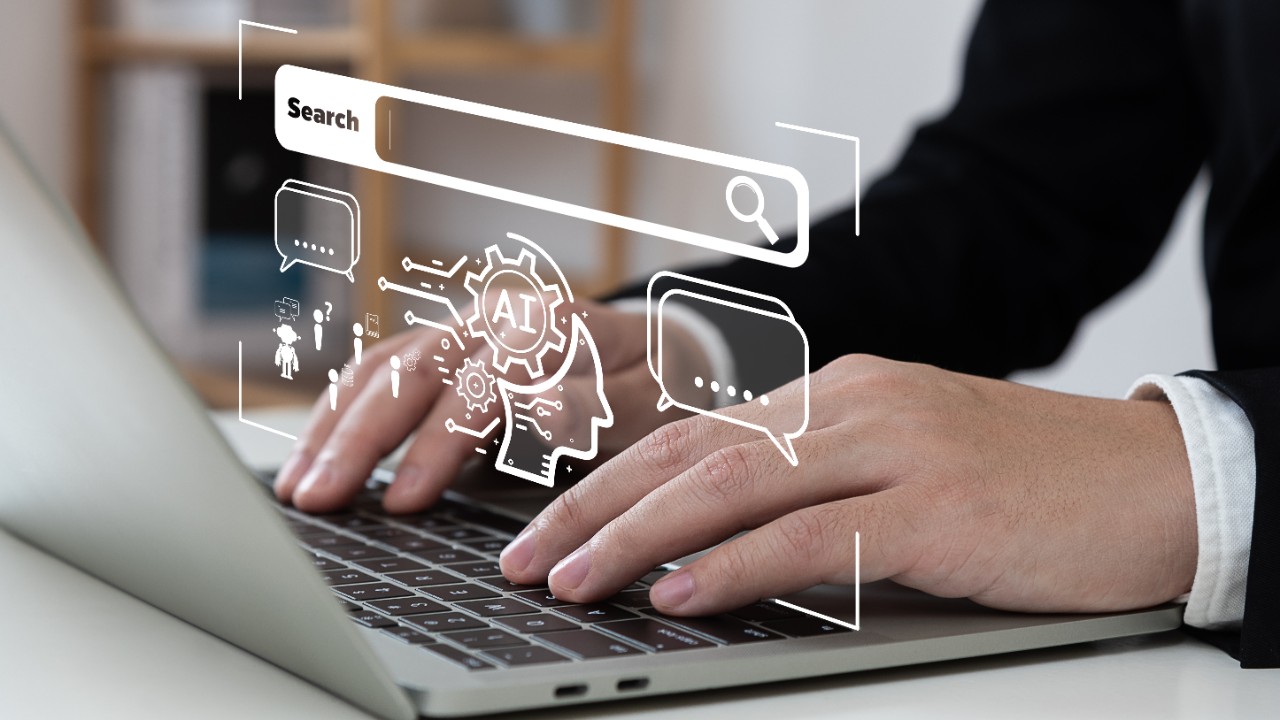 Person using AI tools on their laptop. Photo/Unsplash