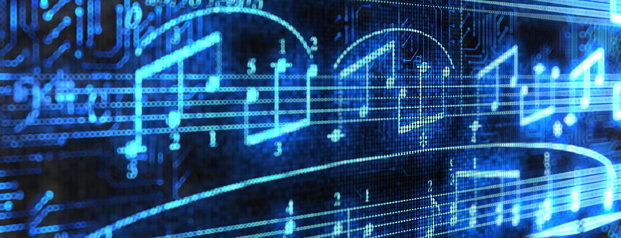 Stock header of music score