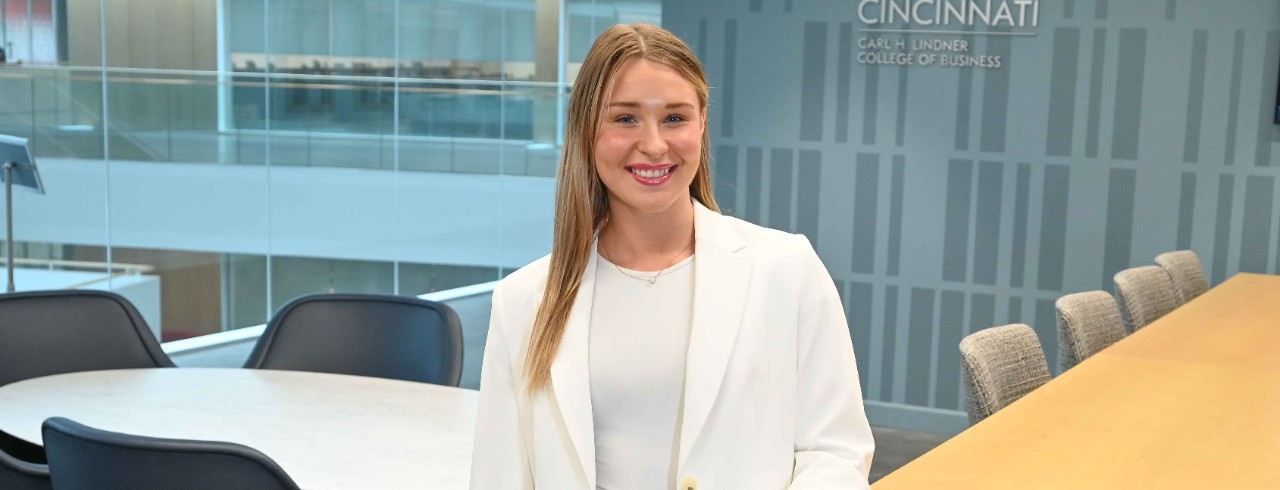 Lindner master's student Jessica Davis