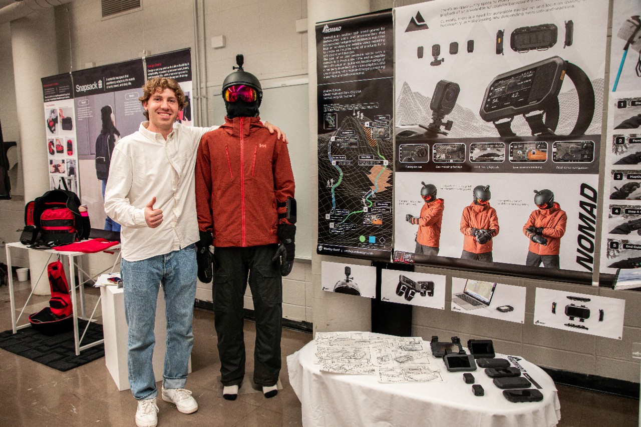 Reed with his capstone design