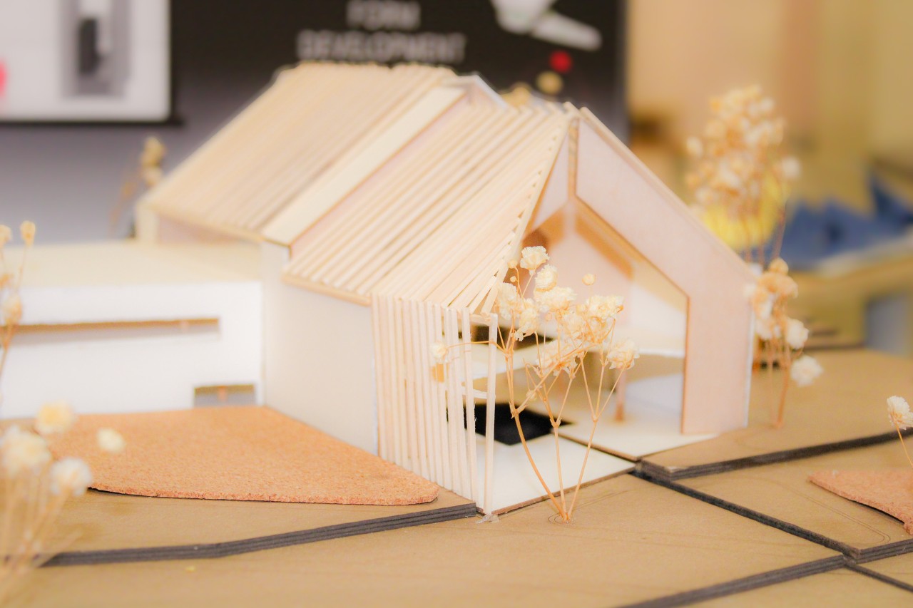 a structure made out of wooden sticks 