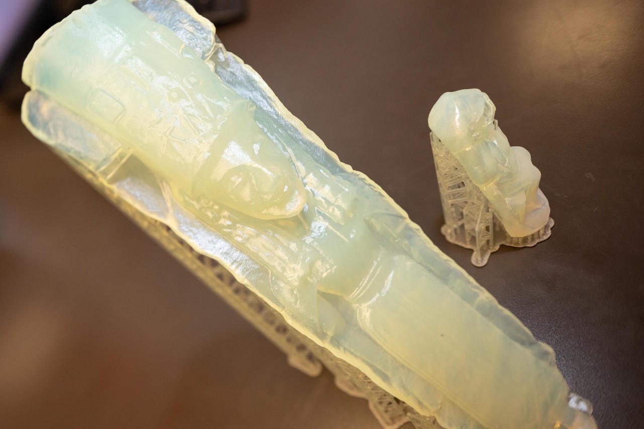 UC Assistant Professor of Classics Florence Gaignerot-Driessen is studying ancient ceremonial figurines she found on Crete dating back more than 2,000 years. She's working with 3-D printing and ceramics at DAAP to build replicas.