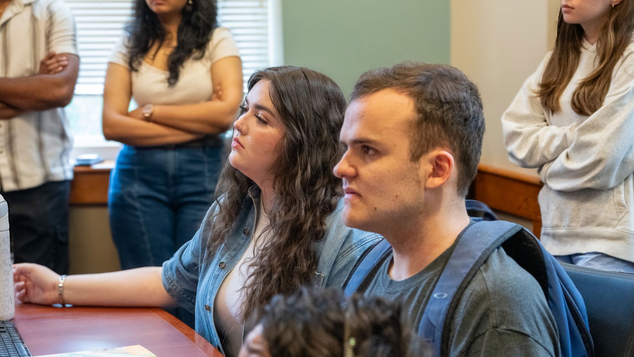 Jaysa Kleiber in the classroom