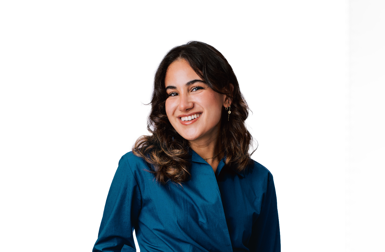 Yasmine Shaban portrait against a white background.