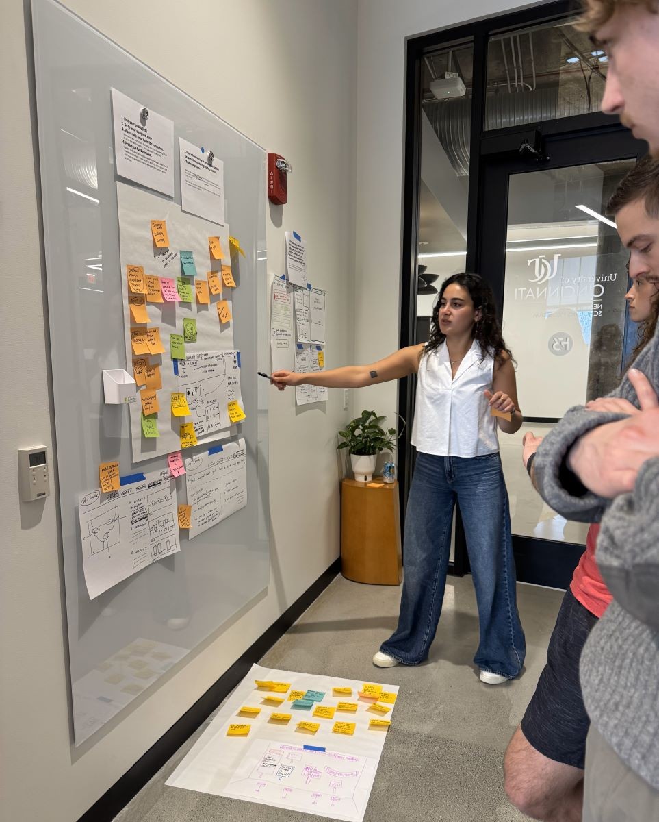 Shaban working on an NIS project