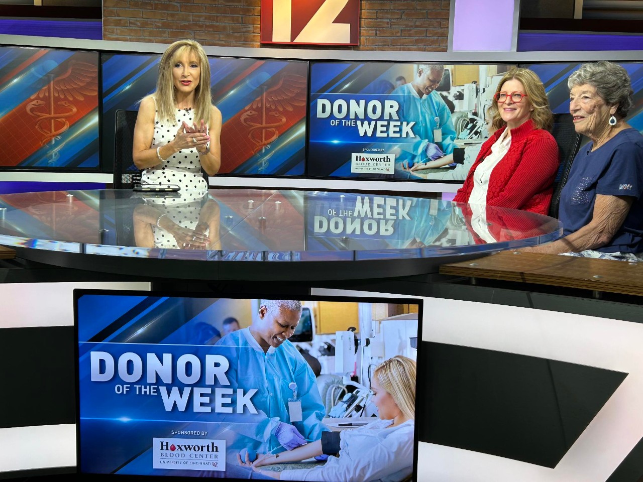 Liz Bonis features the Hoxworth Donor of the Week on Local 12